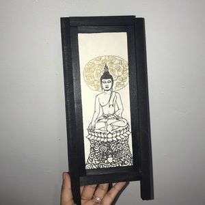 Homemade paper Buddha lamp